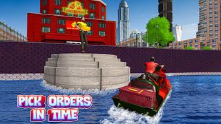 Pizza Delivery Jet Ski Fun - Screenshot 1
