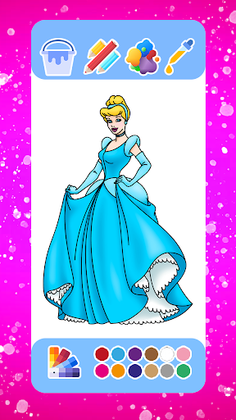 Princess Coloring Book & Games - Screenshot 4