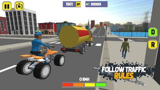 ATV QuadBike Driver Crazy Town - Screenshot 3