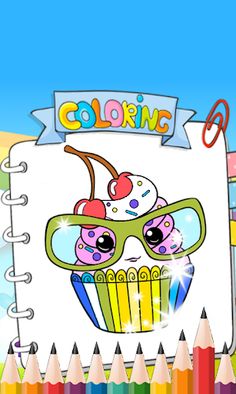 Kawaii Coloring Book with Glit - Screenshot 1