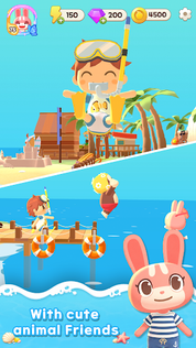 Merge Camp - Cute Animal Fun - Screenshot 2