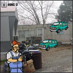 Crazy Man vs Vans - Screenshot 2