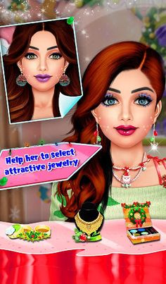 Christmas Makeup Dressup Games - Screenshot 1