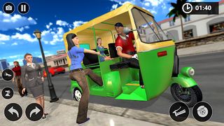 city tuk tuk rickshaw games - Screenshot 3