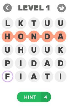 Find Words @ Popular Car Brand - Screenshot 1