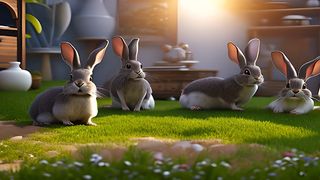 Rabbit Simulator jungle Bunny - Screenshot 2