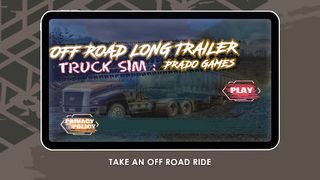 Offroad Long Trailer Truck Sim - Screenshot 1