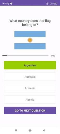 Flags Simple Quiz - Screenshot 2