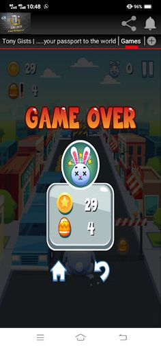 Tony Gists Gaming Application - Screenshot 2