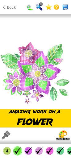 Cross Stitch Coloring Game - Screenshot 2