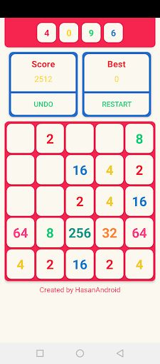 2048 / HasanAndroid - Screenshot 2