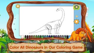 Dinosaur Coloring Pages Puzzle - Screenshot 1