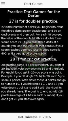 Dart Games Practice - Screenshot 1