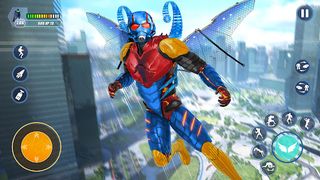 Blue Hero Flying Fighter Games - Screenshot 1