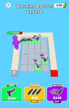 Guns Tower : Merging - Screenshot 3