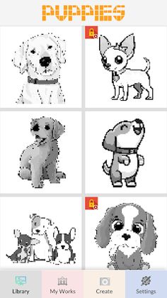 Puppies Pixel Art - Screenshot 1
