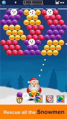 Christmas Bubbles Shooter - Screenshot 1