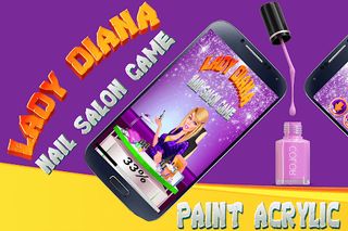 Lady Diana Nail Salon Game - Screenshot 1