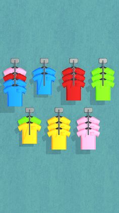 Clothes Sort 3D - Color Puzzle - Screenshot 1