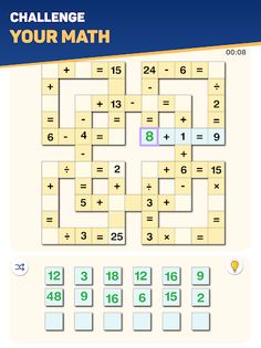 Cross Number: Math Puzzle Game - Screenshot 2