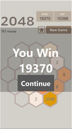 Hexagon 2048 - Screenshot 2