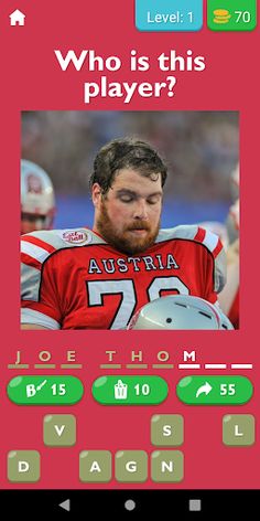 Guess The NFL Player - Screenshot 1