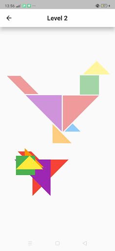 Tangram brains puzzle - Screenshot 2