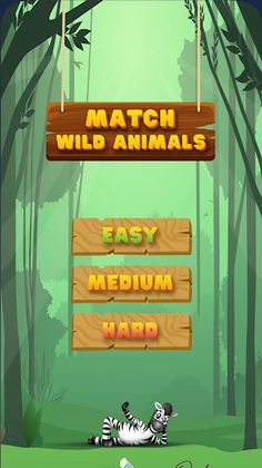 Match Wild Animals Kids Puzzle - Screenshot 1