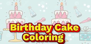 birthday cake coloring game - Screenshot 1