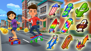Skater Run Skate Park - Screenshot 1