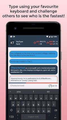 KeyTyper: Mobile Typing Game - Screenshot 1