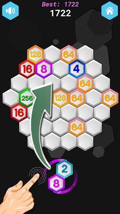 Hex Merge Puzzle Hexagon Block - Screenshot 1
