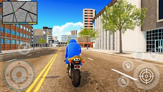 Flying Blue Monster Rainbow 3D - Screenshot 1