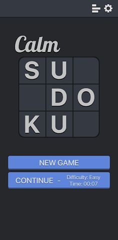 Calm Sudoku - Screenshot 1