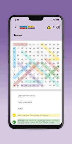 Maori Word Find - Screenshot 2