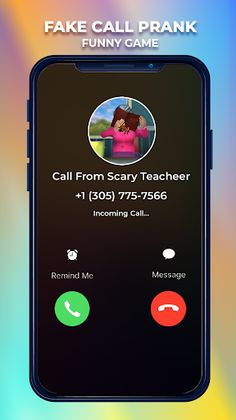 Scary Teacher Games Fake Call - Screenshot 3