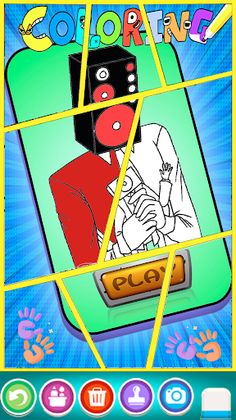 Speakerman Skibd Coloring Game - Screenshot 3