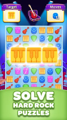 Match 3 - Hard Rock Adventures - Screenshot 2