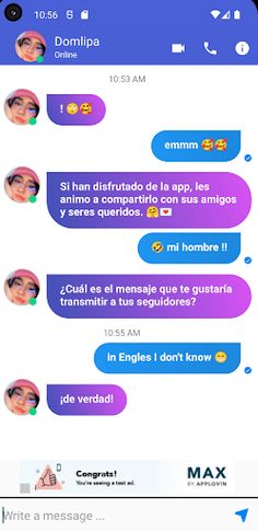 Domelipa Call - Chat Simulator - Screenshot 2