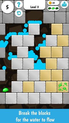 Water Puzzle - Break Blocks - Screenshot 1