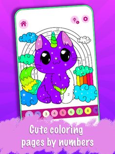 Caticorn Coloring Book By Numb - Screenshot 1