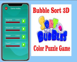 Bubble Sort 3D - Color Puzzle  - Screenshot 2