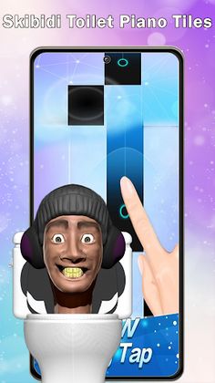 Skibidi toilet piano Tiles - Screenshot 1