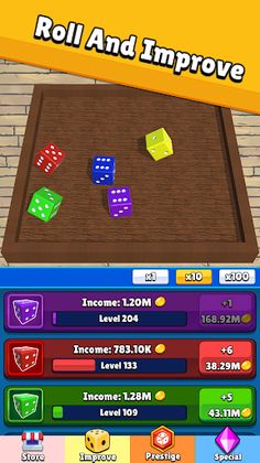 Idle Dice 3D: Incremental Game - Screenshot 2