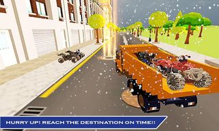 Snowmobile Transport Truck 3D - Screenshot 1