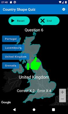 Country Shape Quiz - Screenshot 3