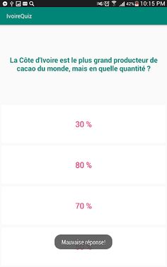 IvoireQuiz - Screenshot 3