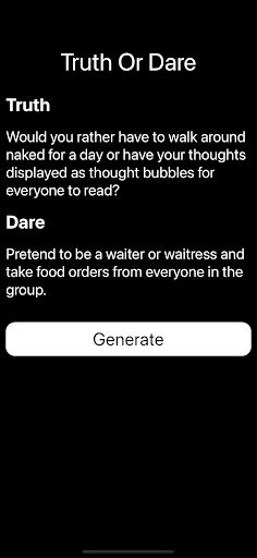 Truth Or Dare Generator - Screenshot 3