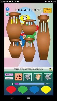 Chameleon Pattern Match Game - Screenshot 2