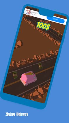ZigZag Highway-Tap,Touch,Game - Screenshot 2